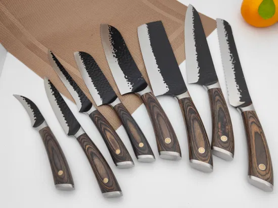 Küchenmesser, Kochmesser, Santokumesser, Brotmesser, Steakmesser, Obstmesser-Set